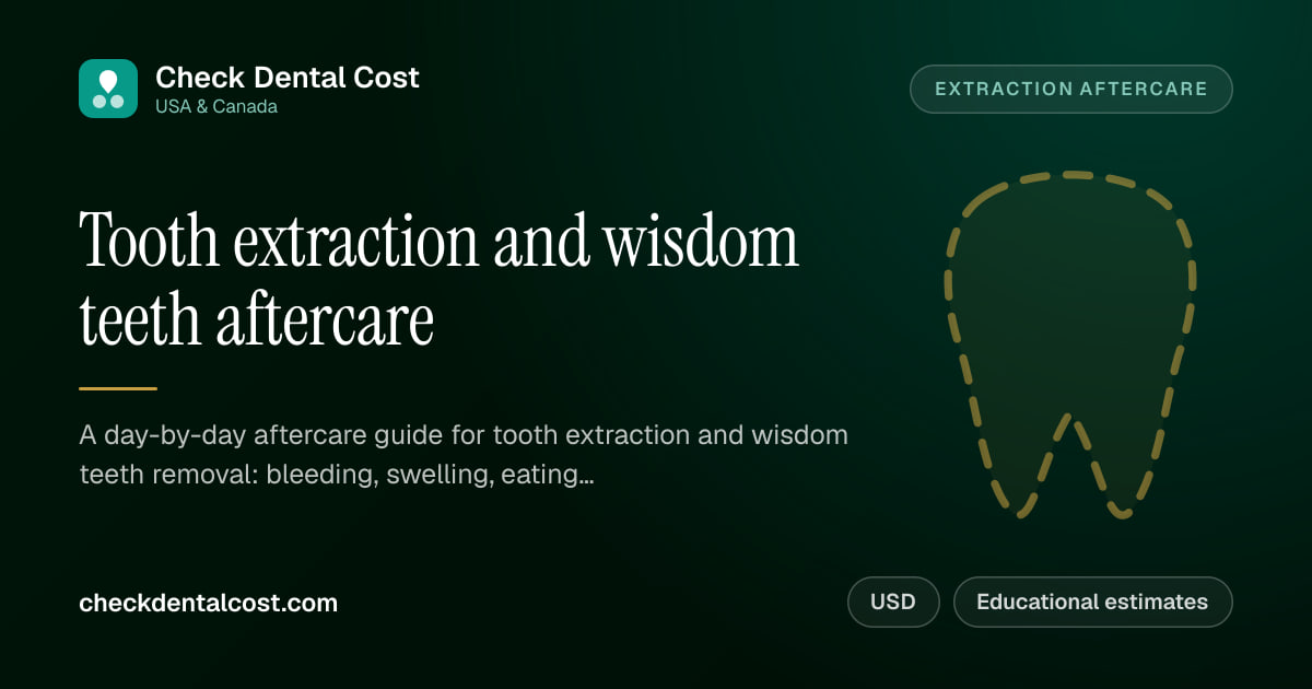 Tooth Extraction and Wisdom Teeth Aftercare Guide