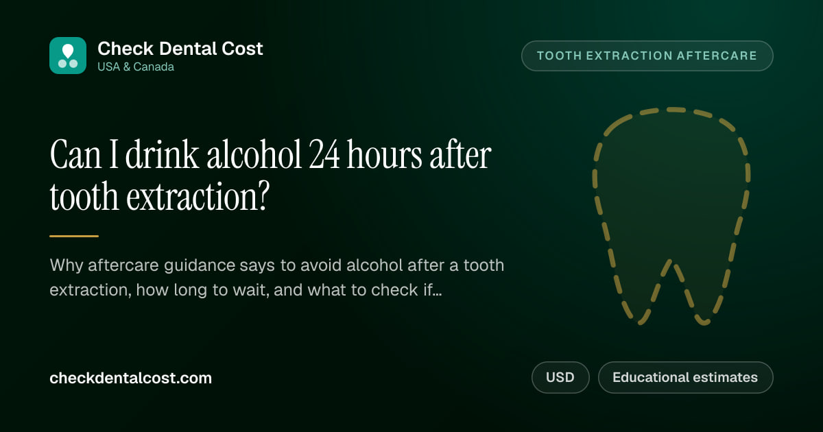Wisdom Teeth Developing Can I Drink Alcohol 24 Hours After Tooth Extraction?